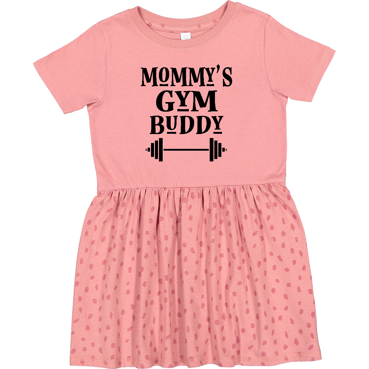 Inktastic Mommy Gym Buddy Workout Toddler Dress Apparel Work Out Boys Girls - Picture 2 of 4