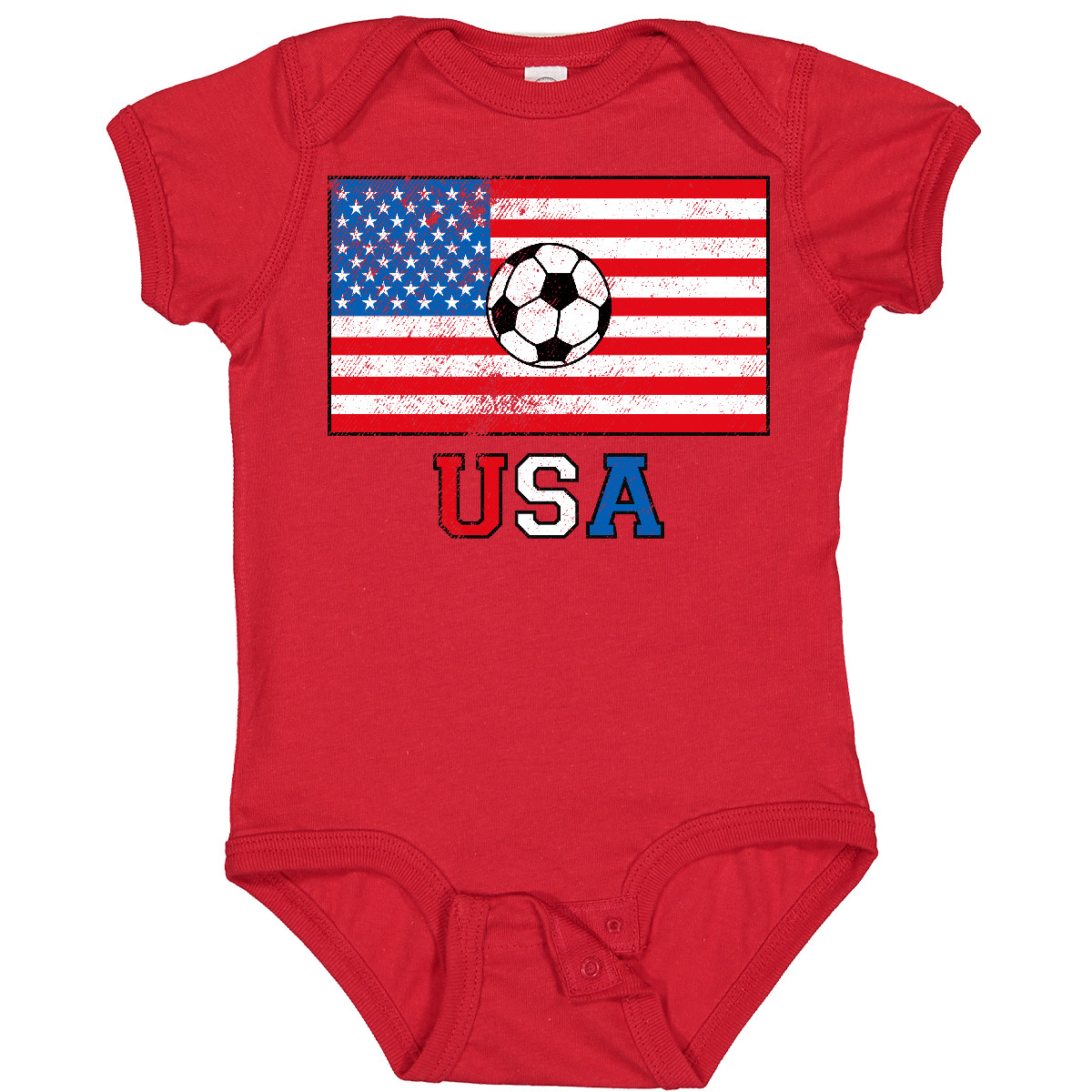 Inktastic USA Soccer Baby Bodysuit American America United States Futbol Fan