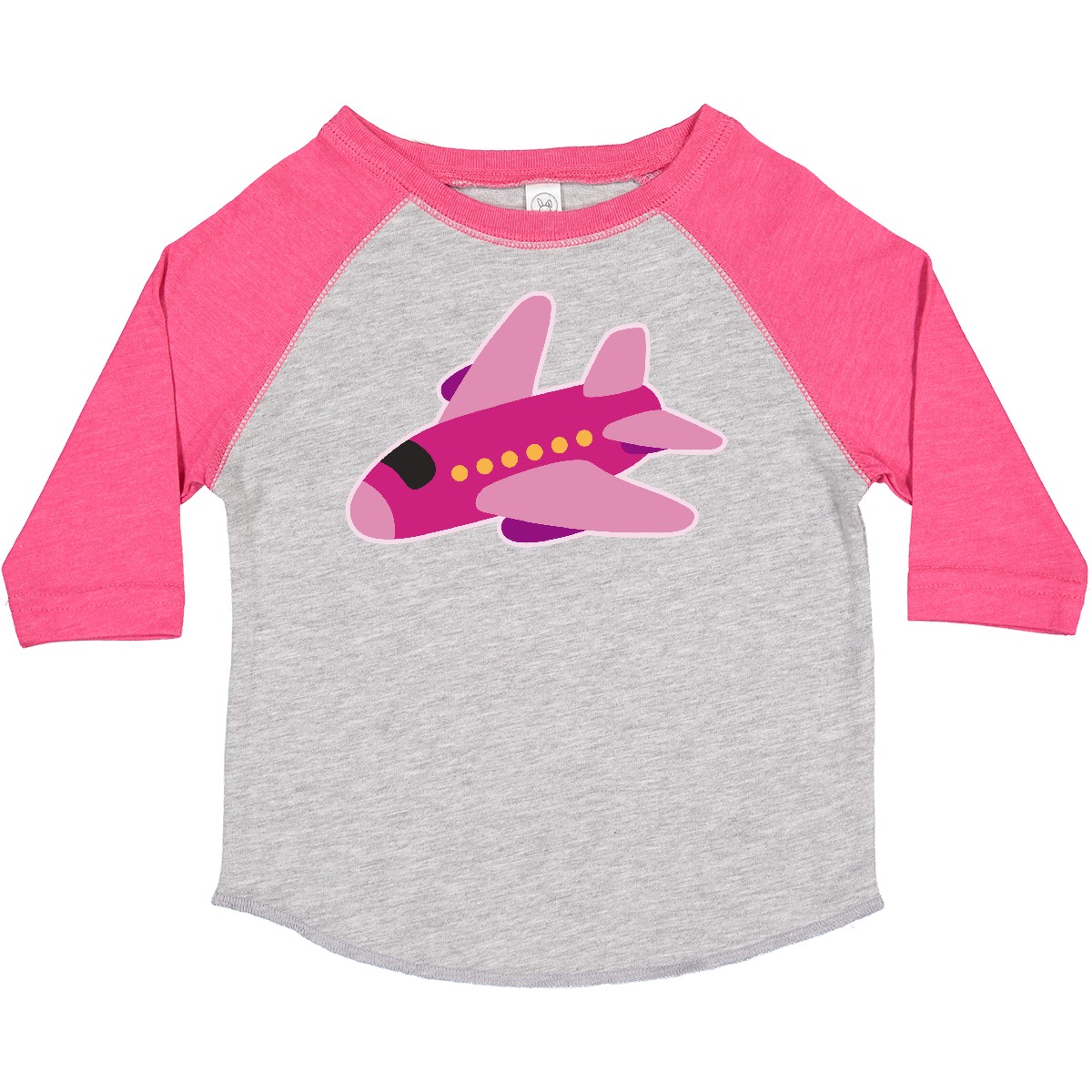 Inktastic Girls Pink Airplane Pilot Toddler T-Shirt Plane Future Flying Clothing
