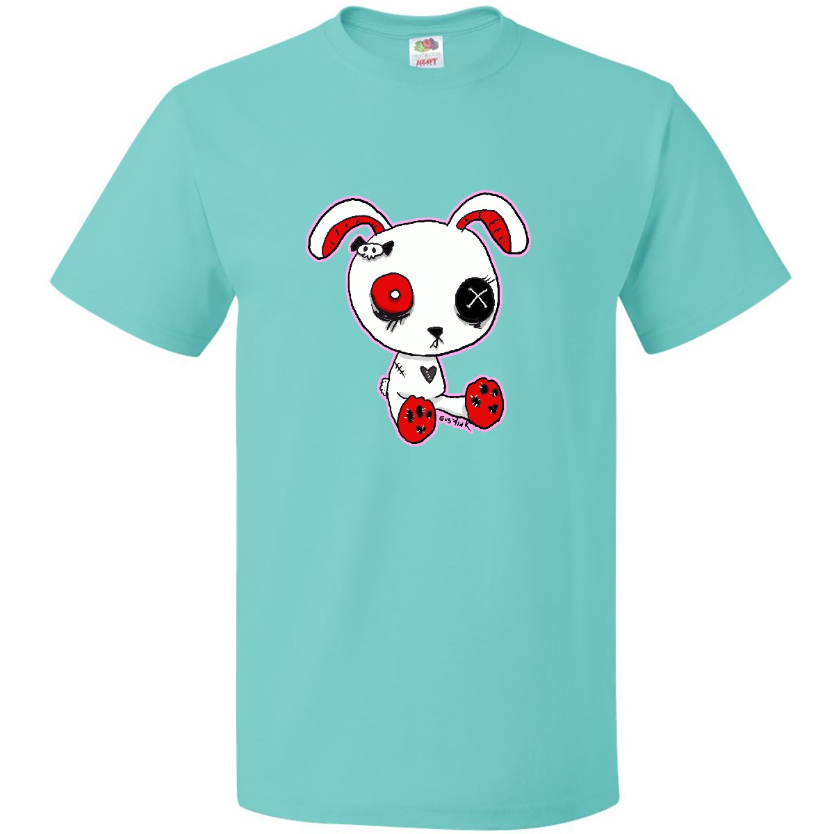 Inktastic Goth Bunny T-Shirt Babykleidung Metal Evil Kawaii Kleidung Herren Erwachsene - Bild 9 von 10