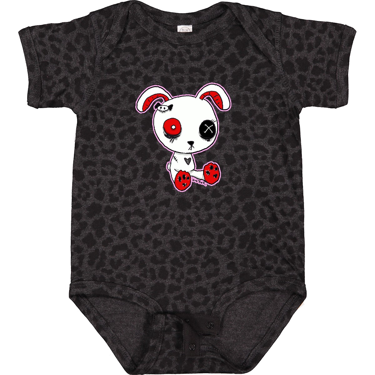 Inktastic Goth Bunny Baby Bodysuit Metal Evil Kawaii One-piece Infant Creeper - Picture 2 of 14