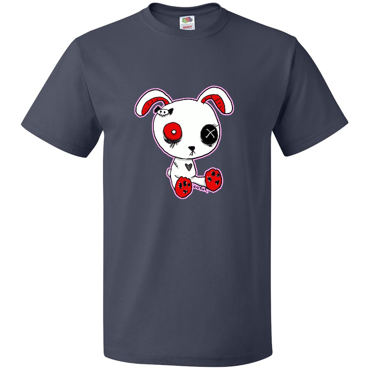Inktastic Goth Bunny T-Shirt Babykleidung Metal Evil Kawaii Kleidung Herren Erwachsene - Bild 5 von 10