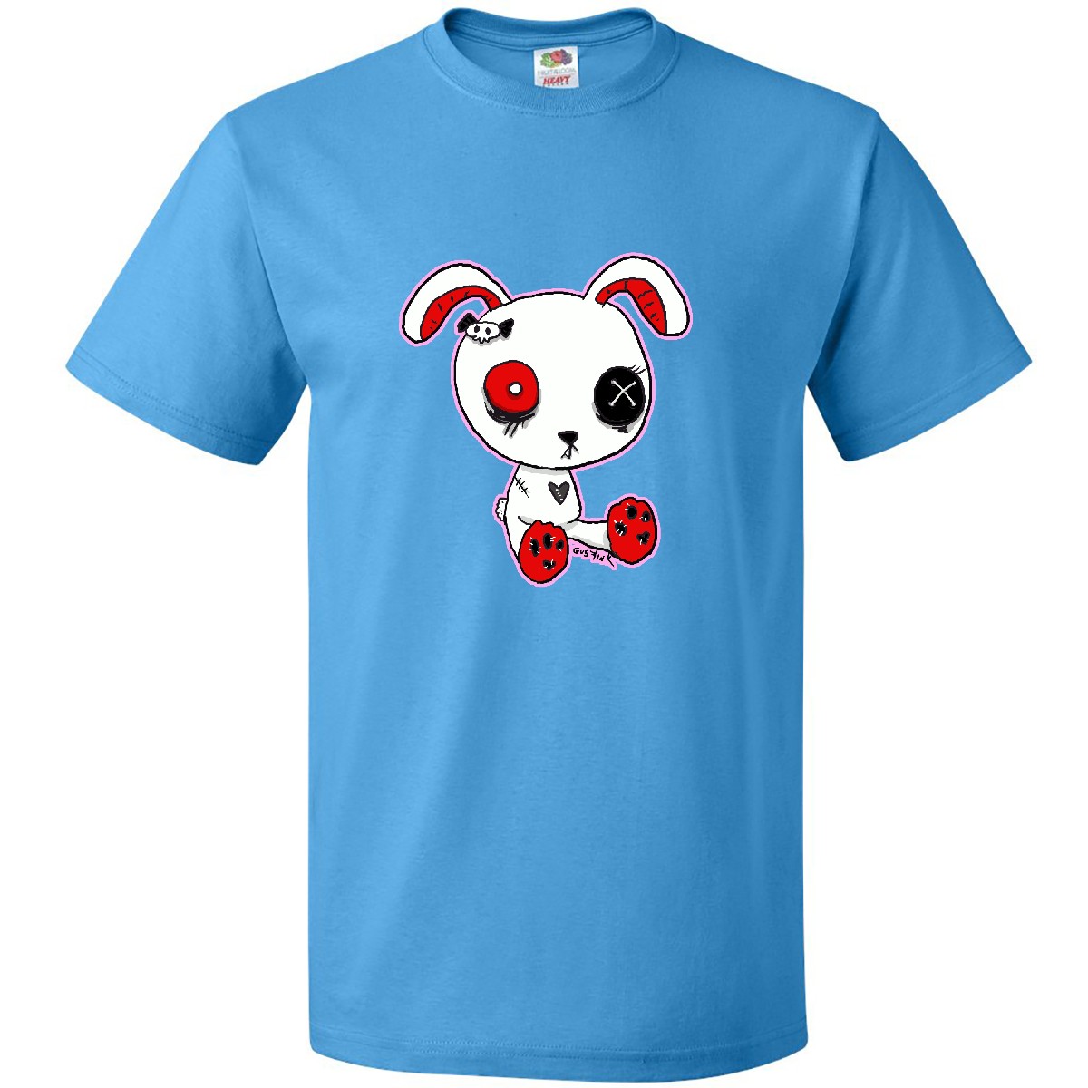 Inktastic Goth Bunny T-Shirt Babykleidung Metal Evil Kawaii Kleidung Herren Erwachsene - Bild 6 von 10