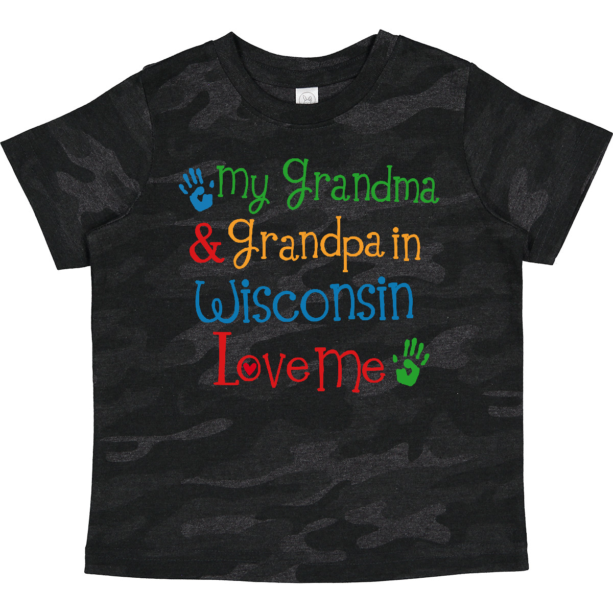 Inktastic Wisconsin Grandma Loves Me Toddler T-Shirt State Places Boys Girls Kid - Picture 7 of 9