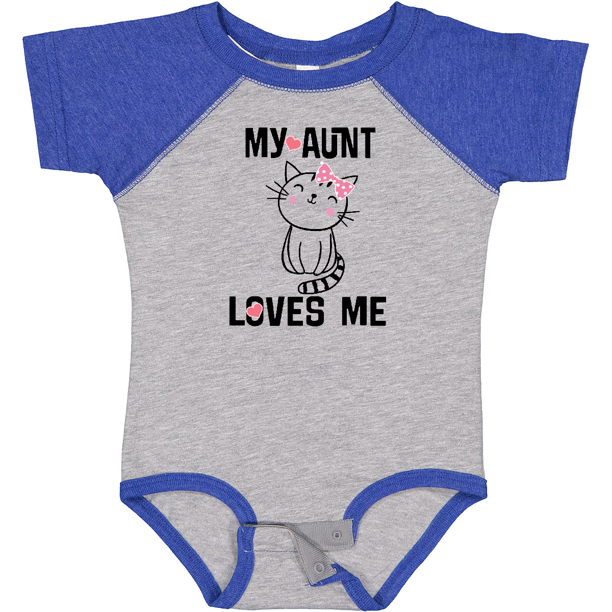Inktastic My Aunt Loves Me Kitty Infant Creeper From Girls Childs Cute Apparel I - Picture 2 of 5