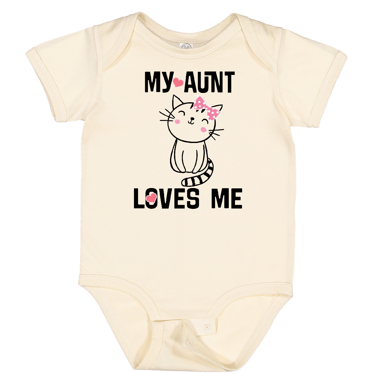 Inktastic My Aunt Loves Me Kitty Infant Creeper From Girls Childs Cute Apparel I - Picture 4 of 5