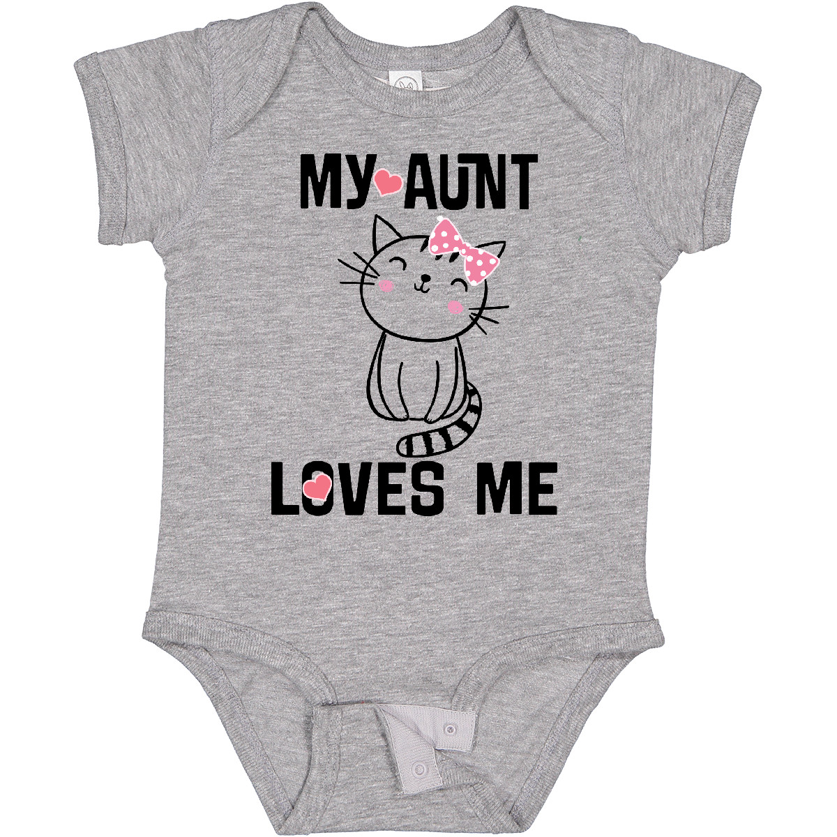 Inktastic My Aunt Loves Me Kitty Infant Creeper From Girls Childs Cute Apparel I - Picture 3 of 5