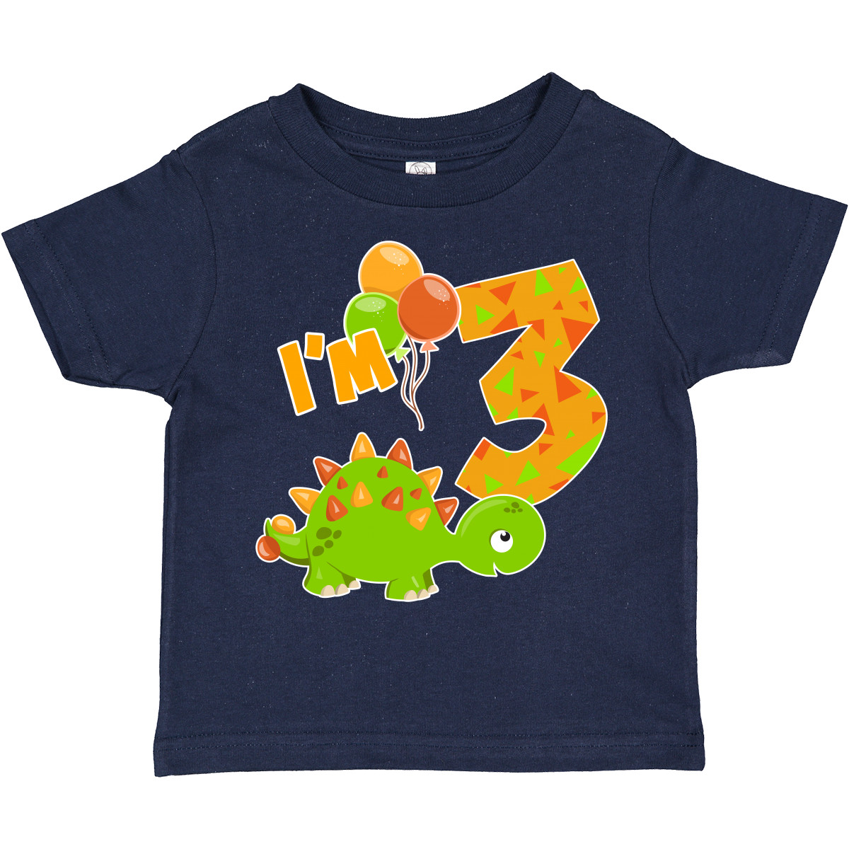 T-Shirt Inktastic Happy Dinosaurier 3. Geburtstag - grün Kleinkind Geburtstage 3. 3 36 - Bild 7 von 11