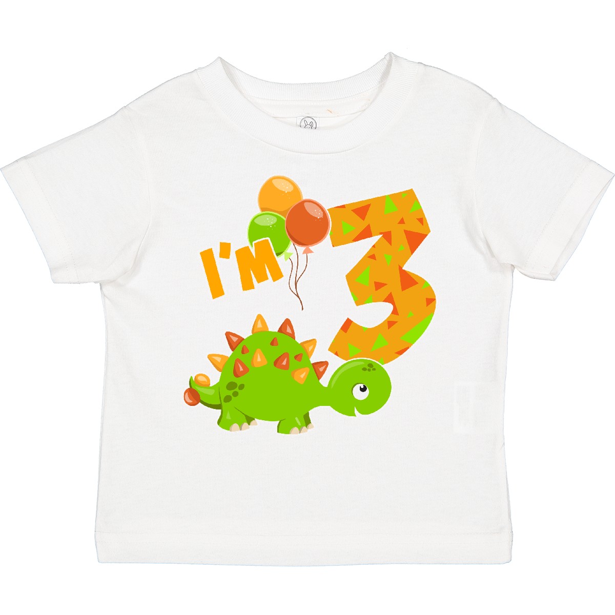 T-Shirt Inktastic Happy Dinosaurier 3. Geburtstag - grün Kleinkind Geburtstage 3. 3 36 - Bild 11 von 11