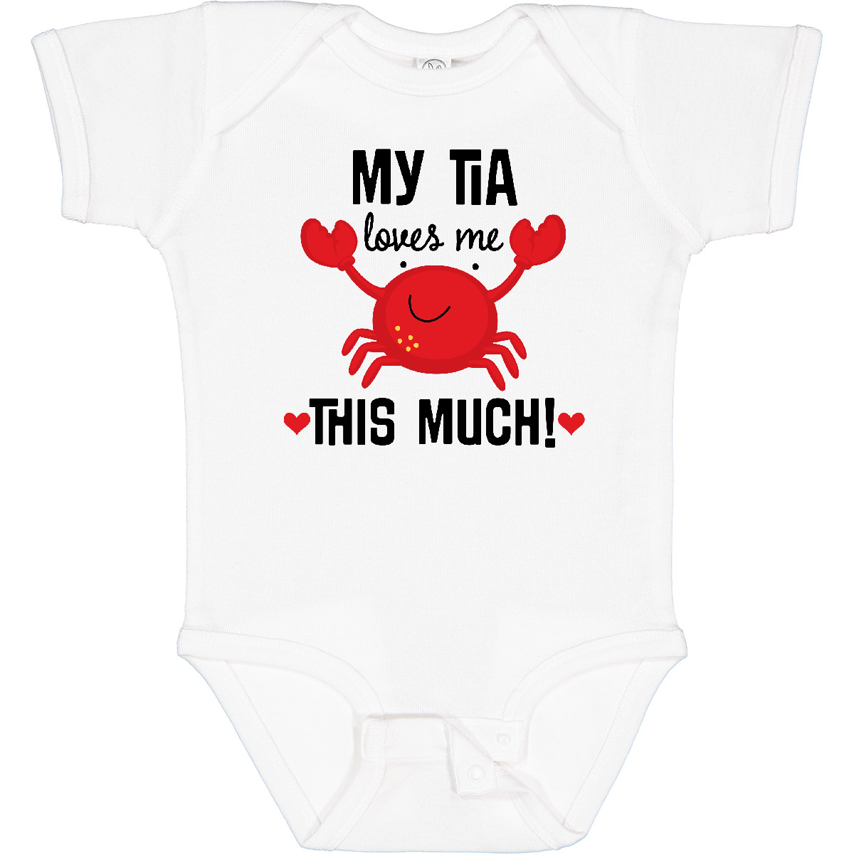 Inktastic My Tia Loves Me Nephew Baby Bodysuit From Childs Apparel Aunt Infant - Picture 9 of 10