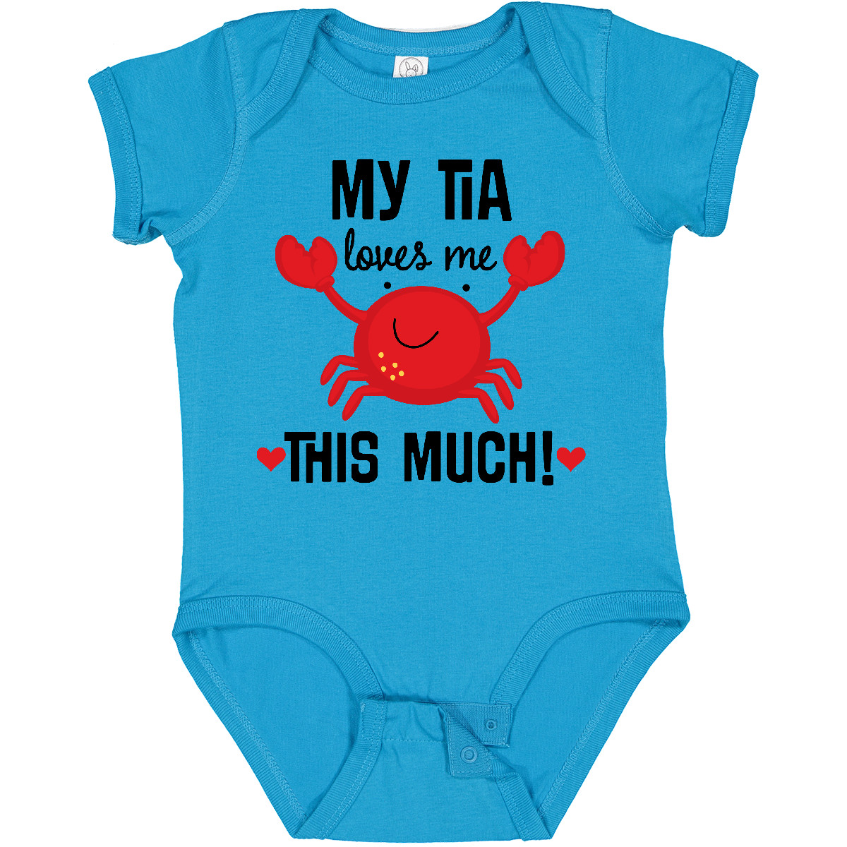 Inktastic My Tia Loves Me Nephew Baby Bodysuit From Childs Apparel Aunt Infant - Picture 8 of 10