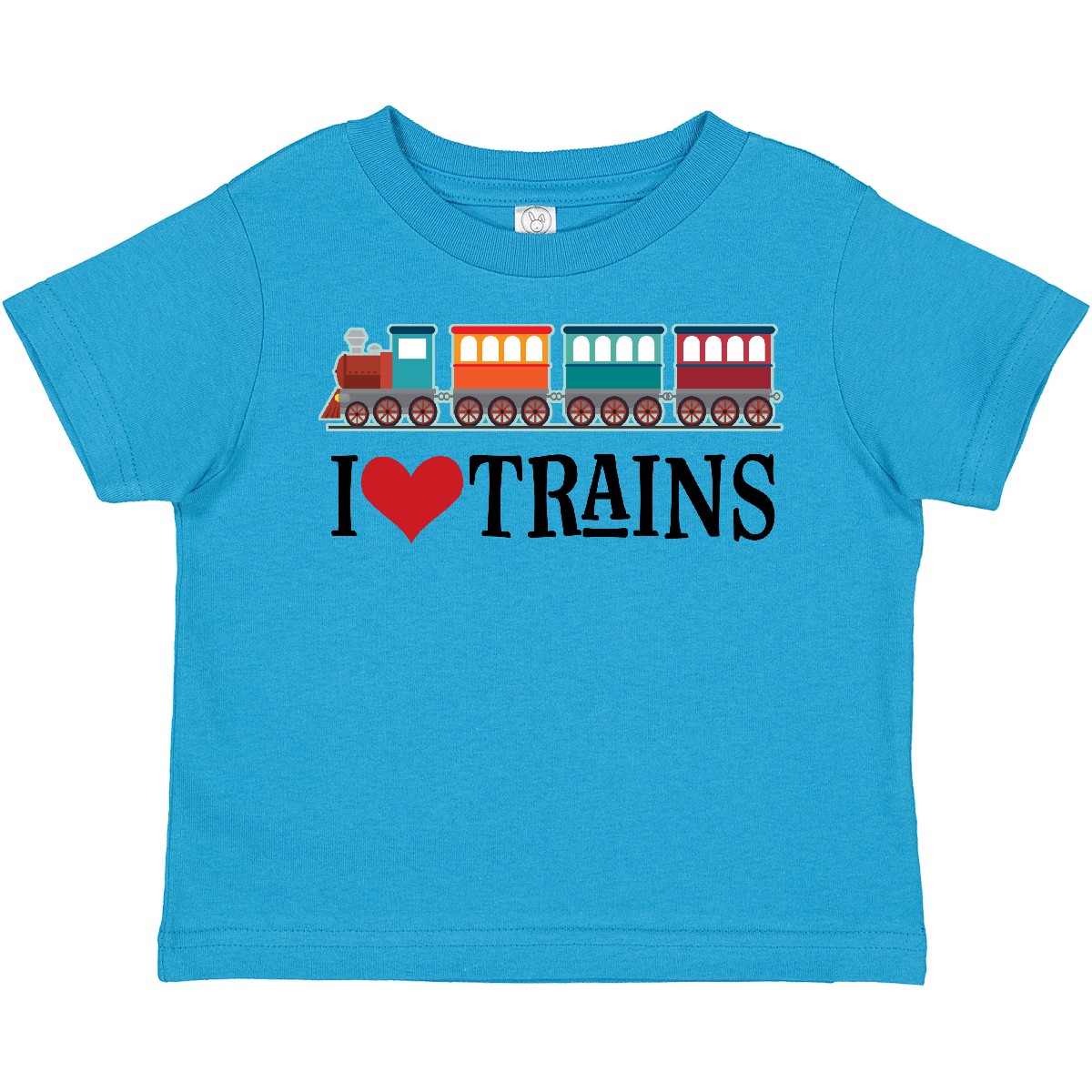 Inktastic I Love Trains Toddler T-Shirt Choo Childs Clothing Apparel Railfan Set - Picture 13 of 14