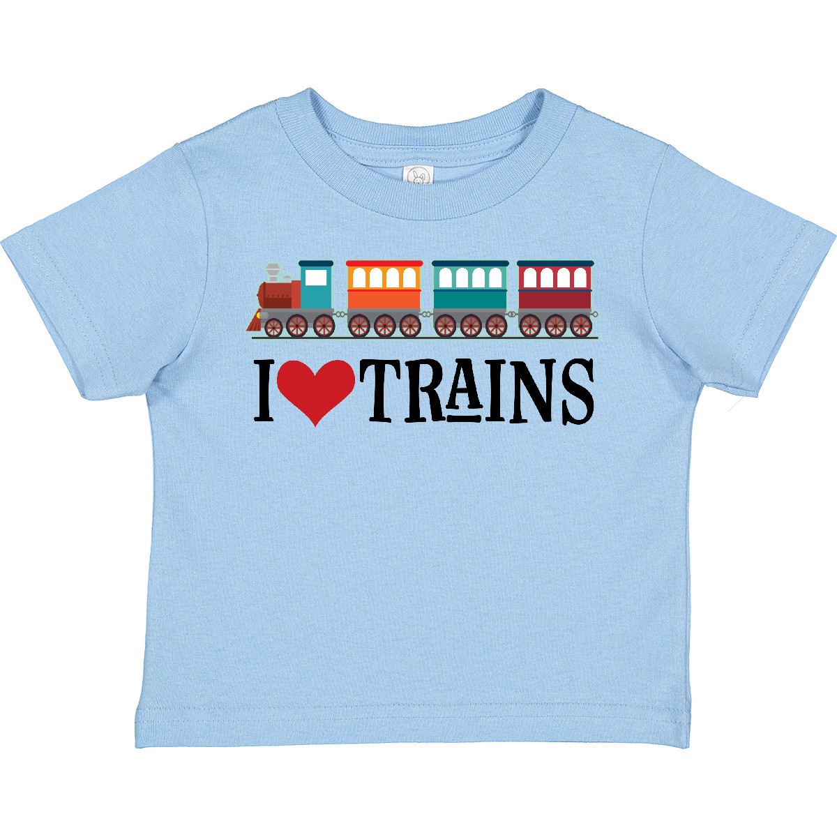Inktastic I Love Trains Toddler T-Shirt Choo Childs Clothing Apparel Railfan Set - Picture 8 of 14