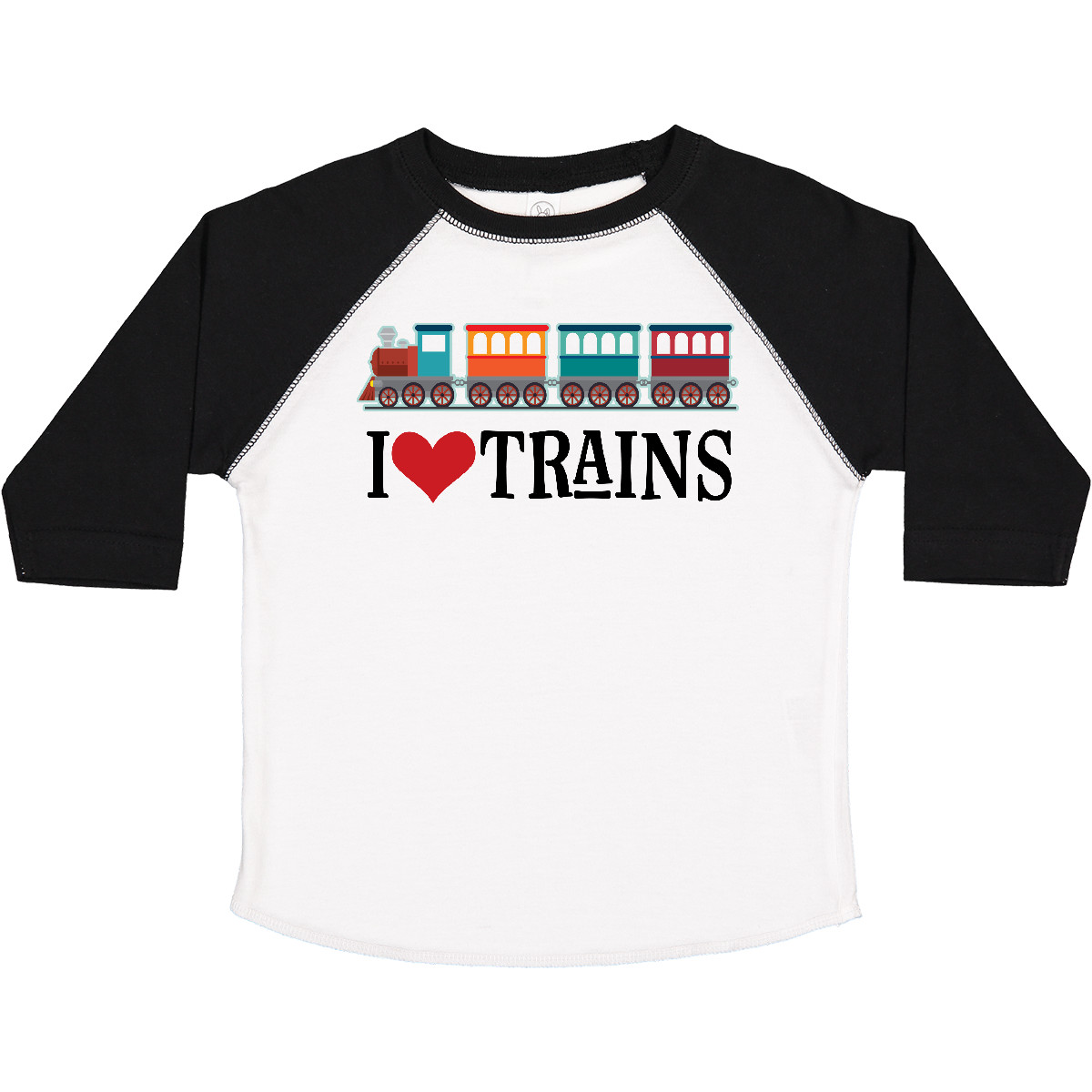 Inktastic I Love Trains Toddler T-Shirt Choo Childs Clothing Apparel Railfan Set - Picture 14 of 14