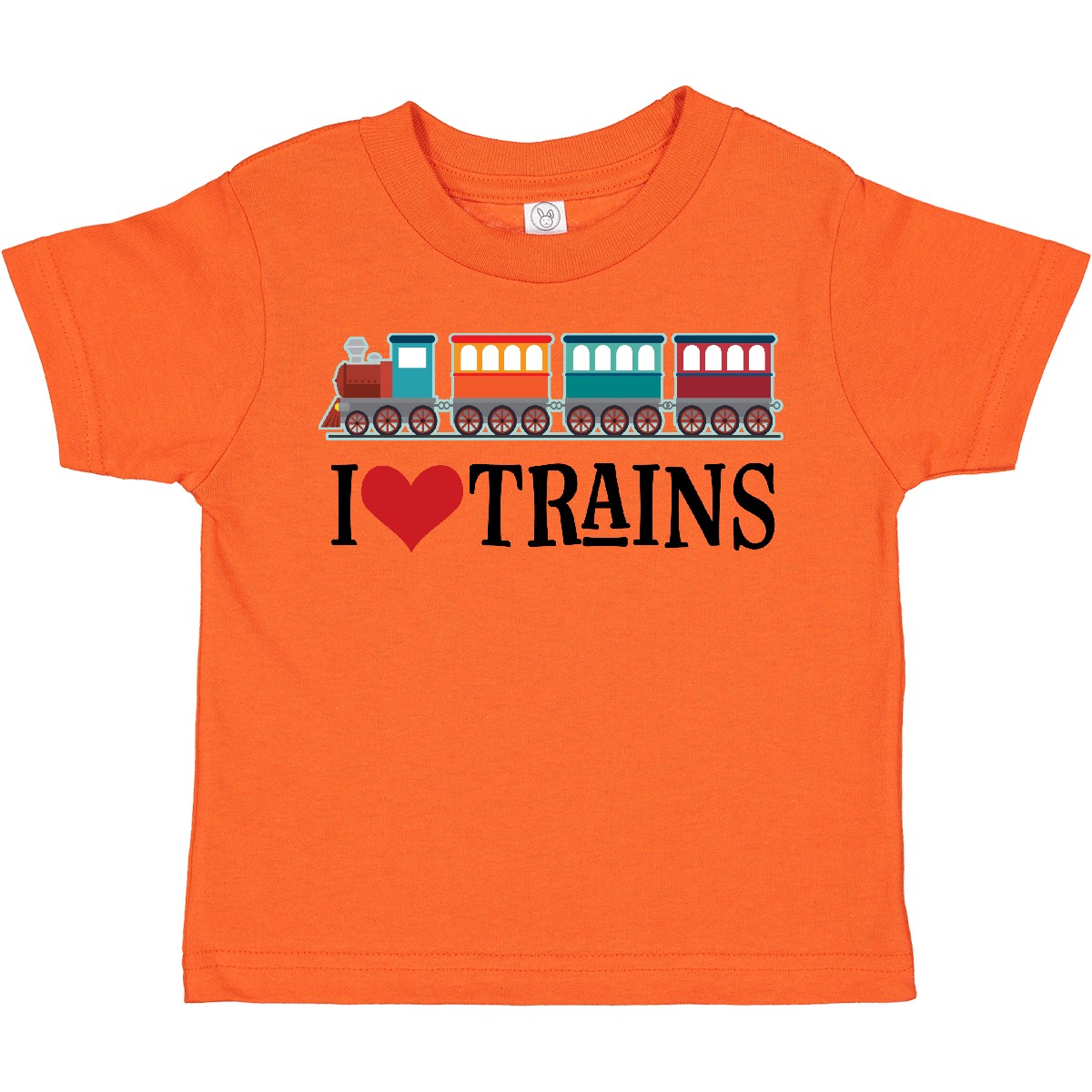 Inktastic I Love Trains Toddler T-Shirt Choo Childs Clothing Apparel Railfan Set - Picture 10 of 14