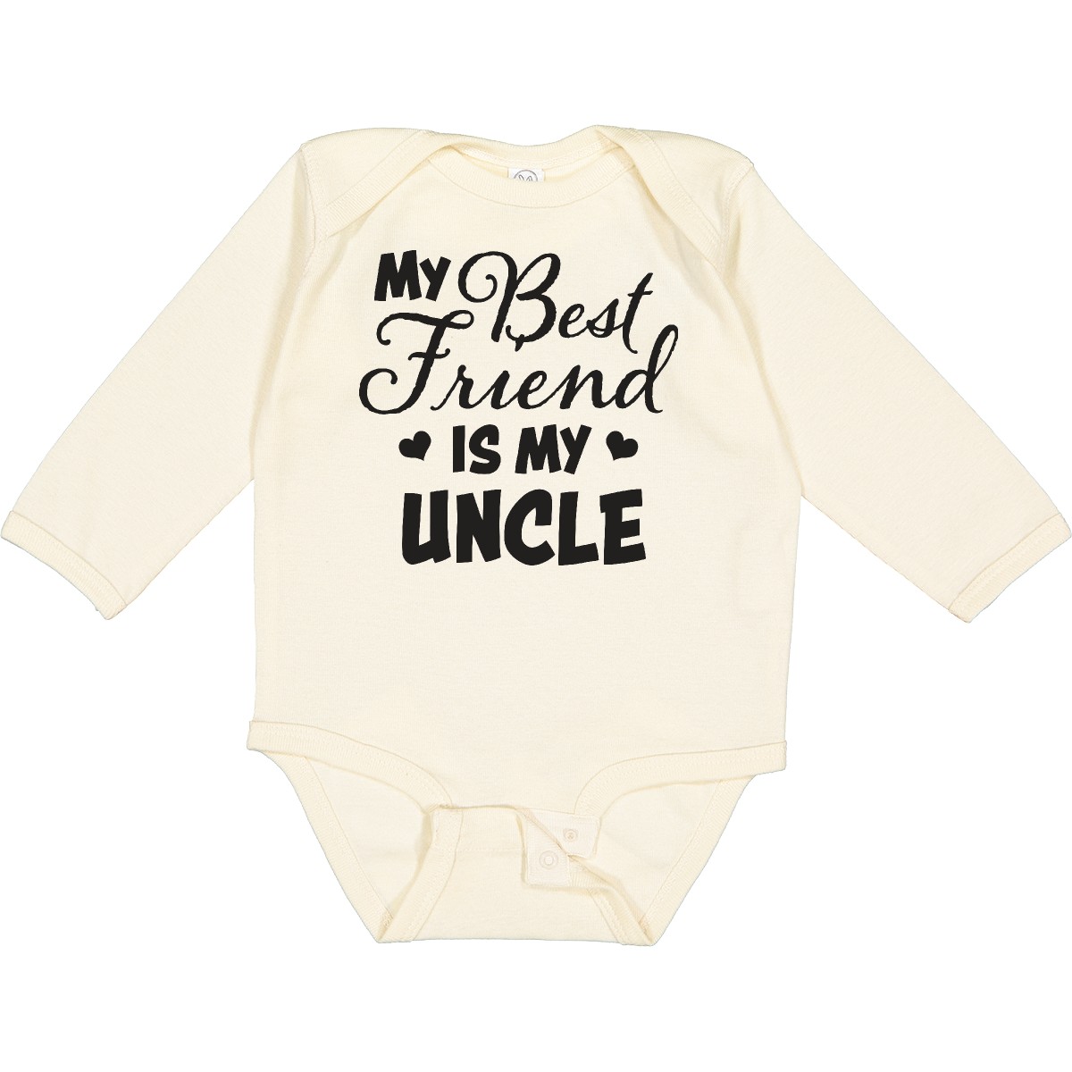 Inktastic Mein bester Freund ist mein Onkel mit Herzen Langarm Creeper Familie - Bild 4 von 6