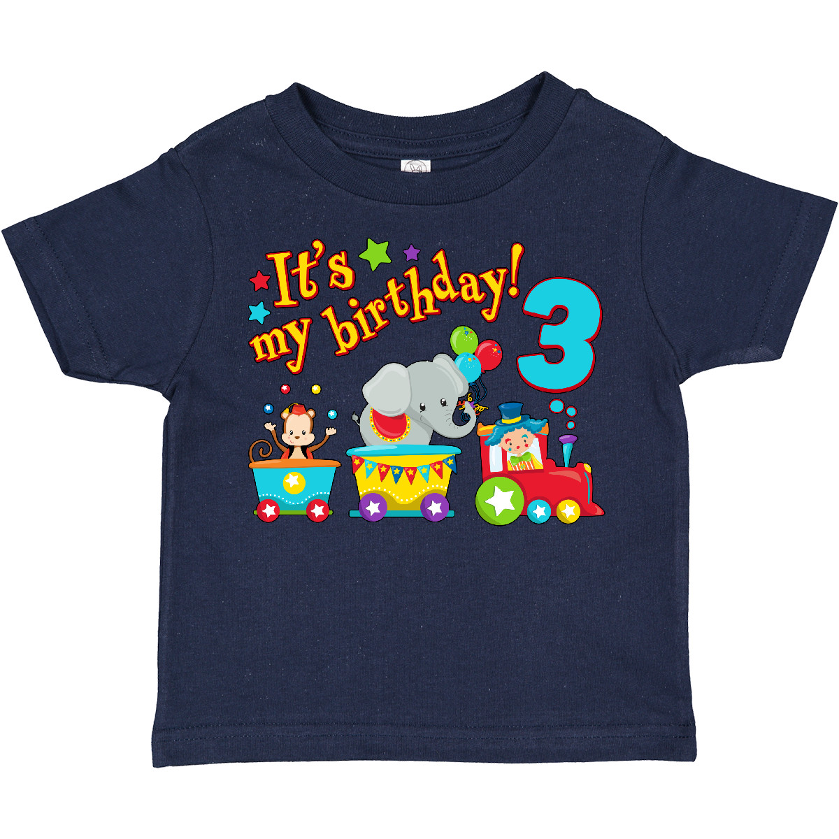 Inktastic It's My Birthday- Circus Train 3rd Birthday Toddler T-Shirt Birthdays - Picture 9 of 12