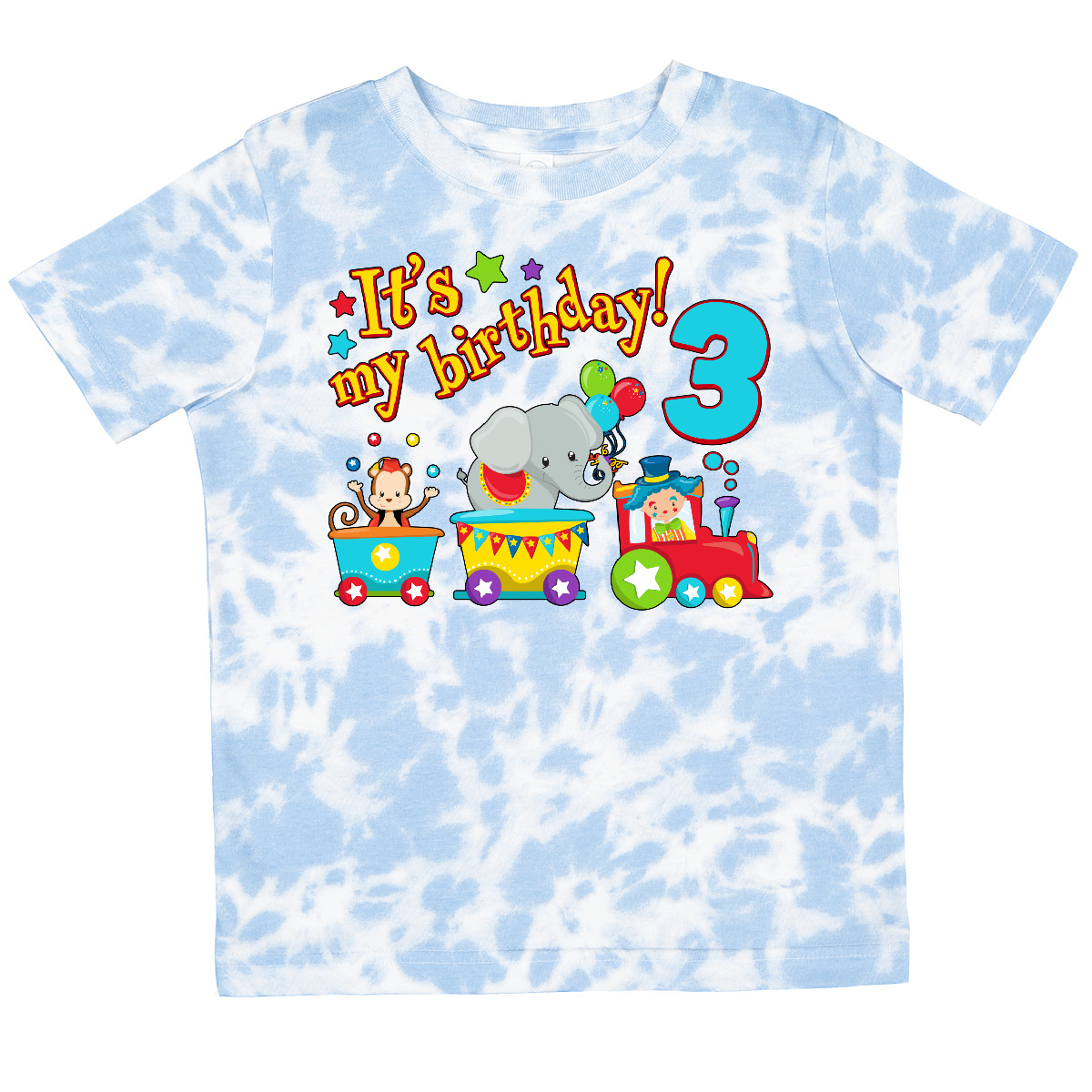 Inktastic It's My Birthday- Circus Train 3rd Birthday Toddler T-Shirt Birthdays - Picture 12 of 12