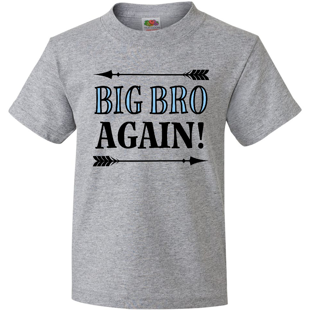 Inktastic Big Bro Again Announcement Boys Youth T-Shirt Siblings Childs Clothing - Picture 2 of 4