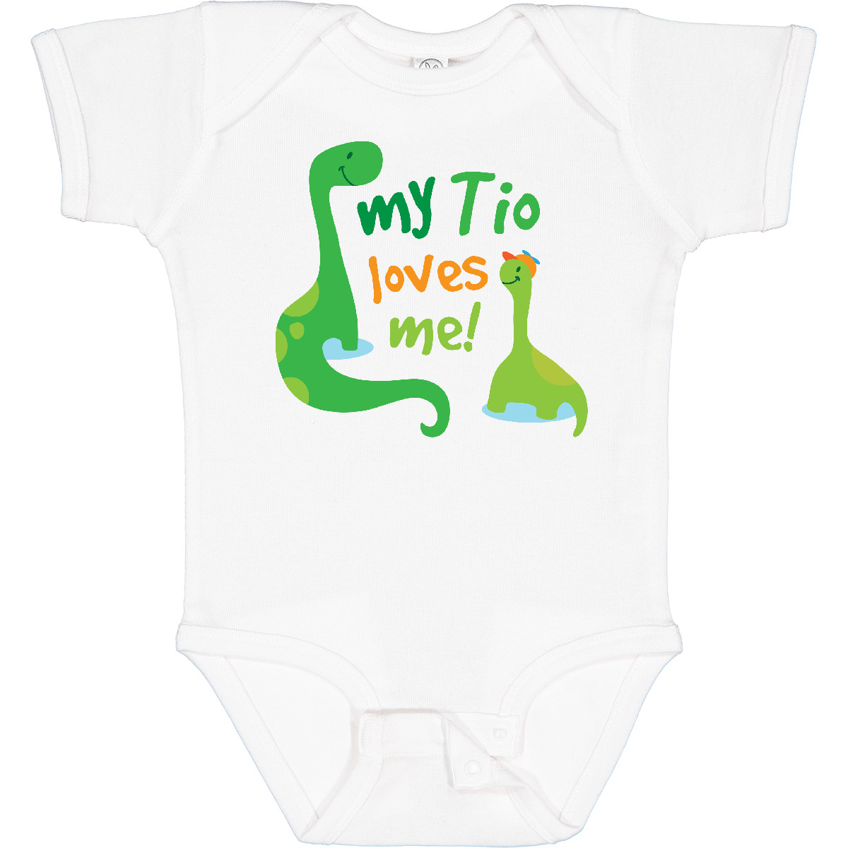 Inktastic My Tio Loves Me Nephew Dinosaur Baby Bodysuit From Childs Dino Cute - Picture 7 of 8