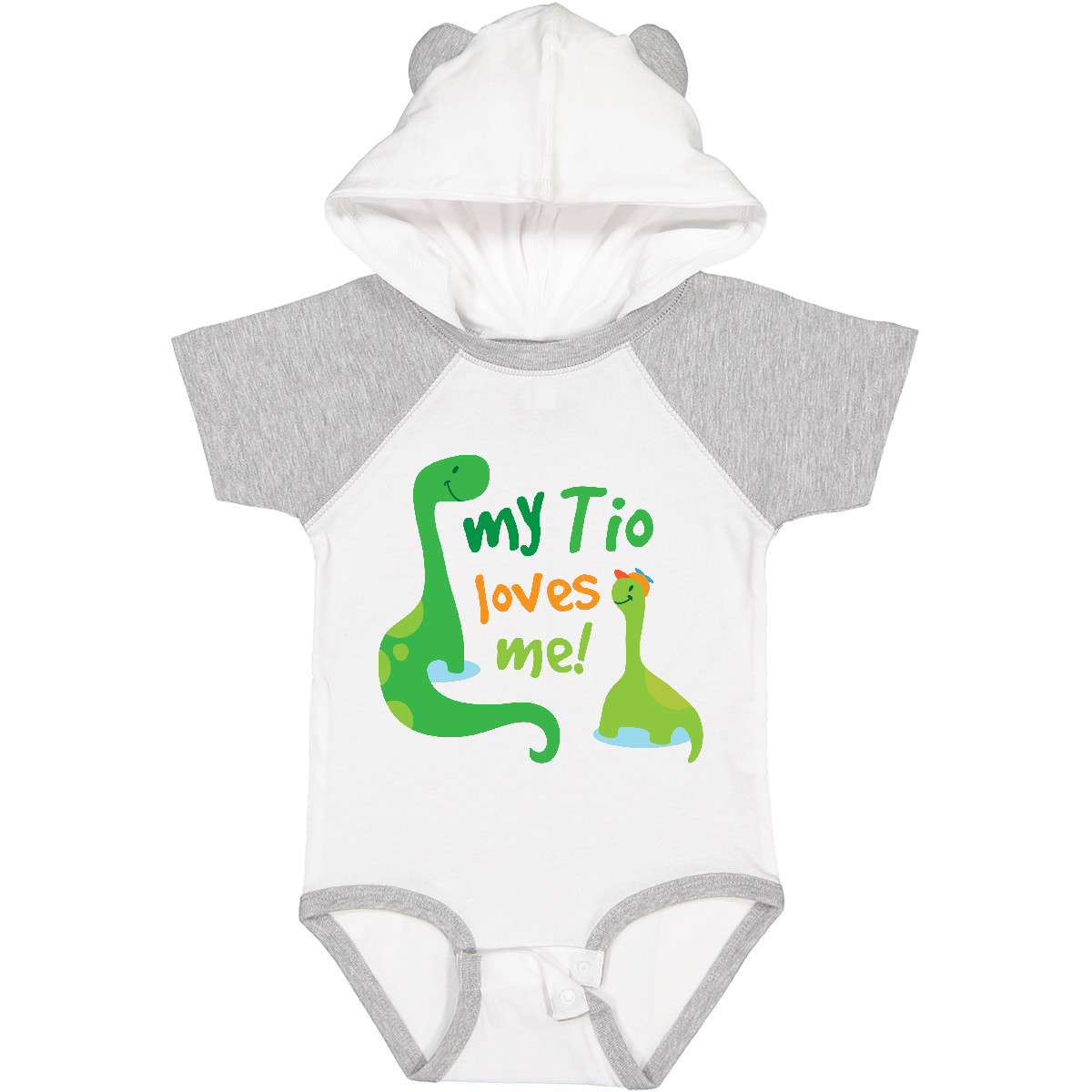 Inktastic My Tio Loves Me Nephew Dinosaur Baby Bodysuit From Childs Dino Cute - Picture 8 of 8