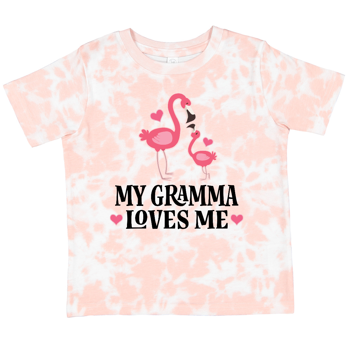 Inktastic Gramma Loves Me Girl Flamingo Toddler T-Shirt Childs Cute Grandkid Kid - Picture 7 of 8