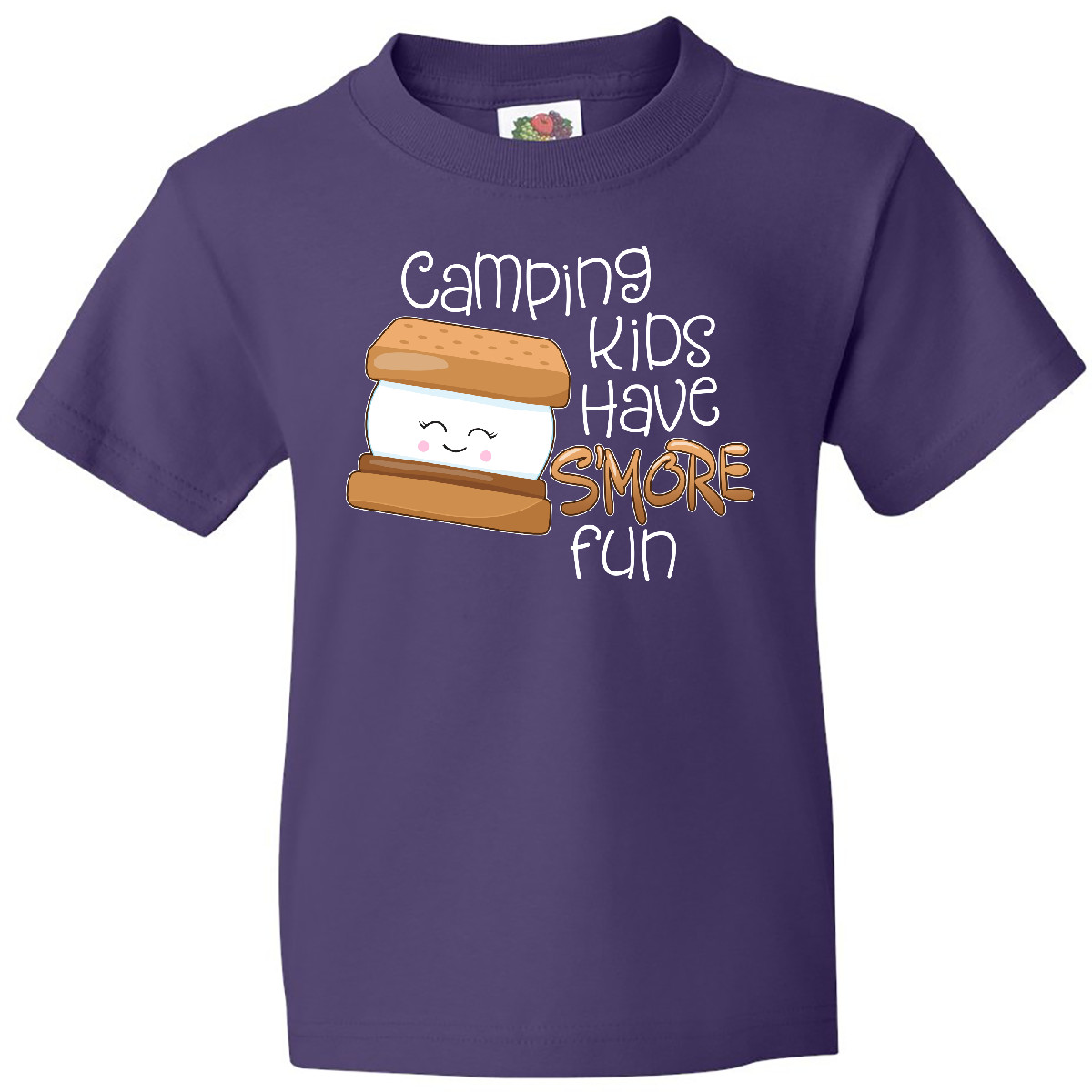Inktastic Camping Kids Have More Fun Youth T-Shirt Smore Chocolate Campers Treat - Picture 4 of 6