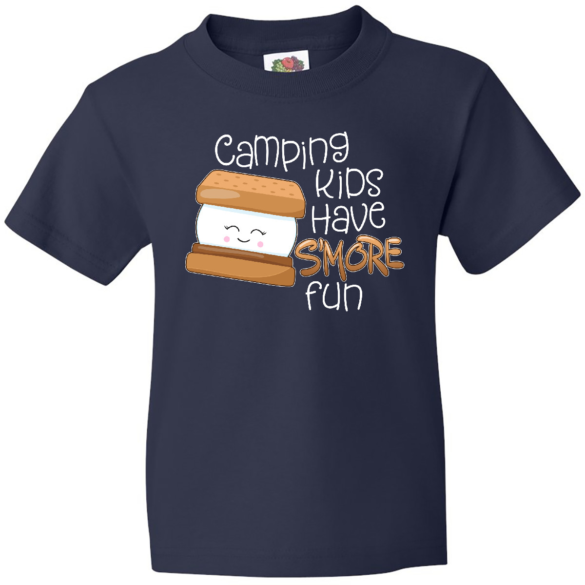 Inktastic Camping Kids Have More Fun Youth T-Shirt Smore Chocolate Campers Treat - Picture 3 of 6