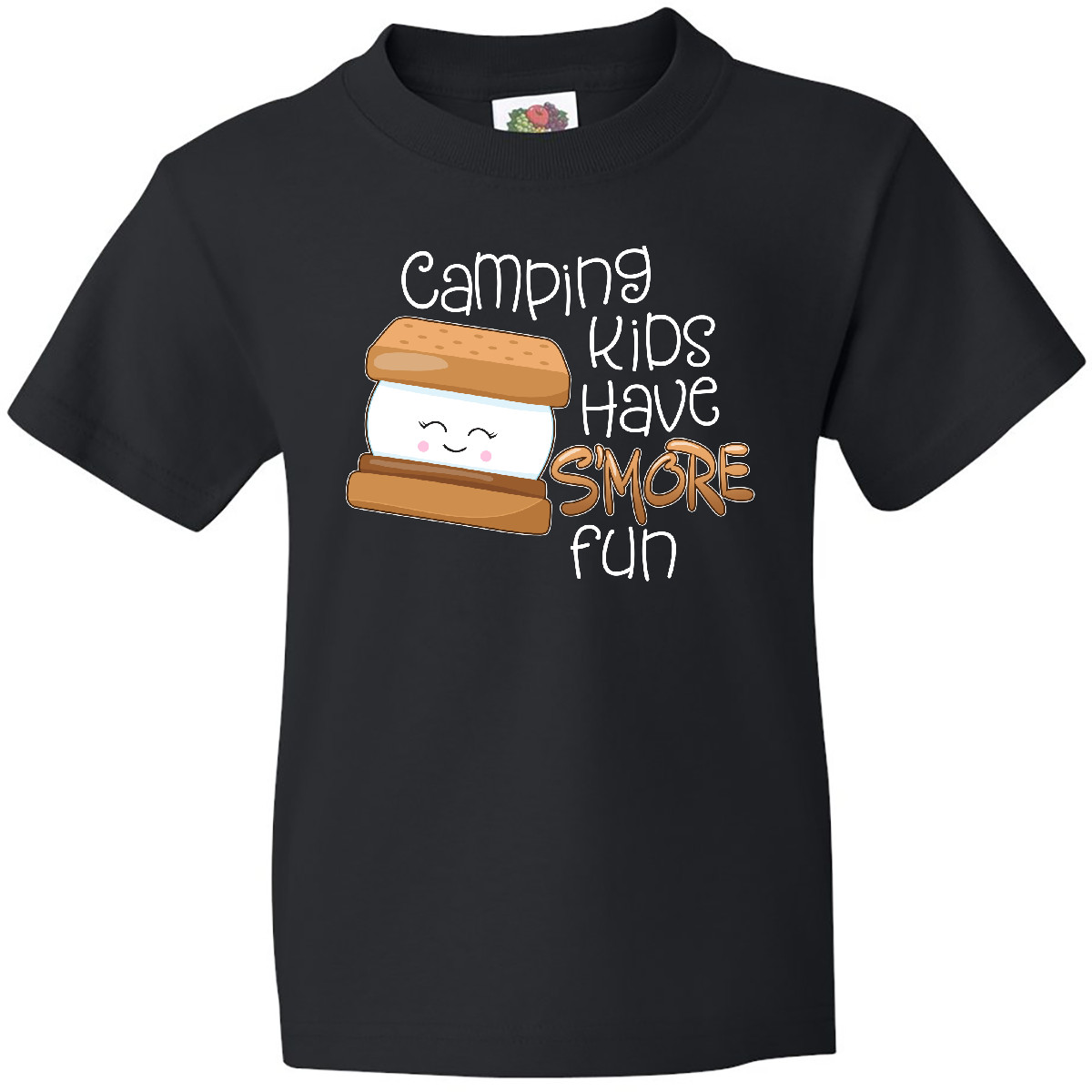 Inktastic Camping Kids Have More Fun Youth T-Shirt Smore Chocolate Campers Treat - Picture 2 of 6