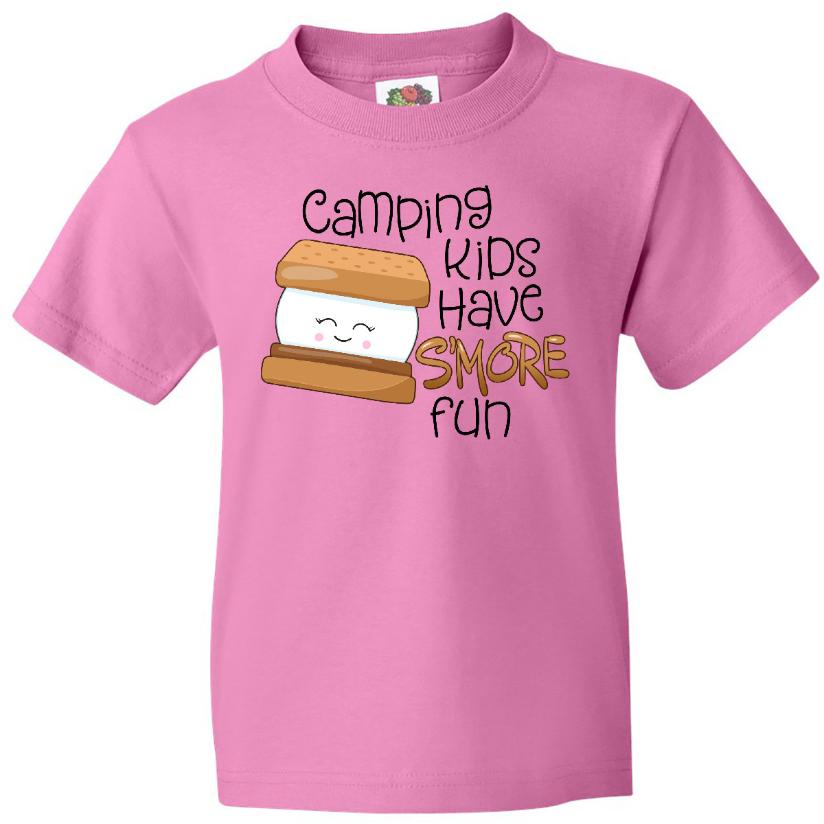 Inktastic Camping Kids Have More Fun Youth T-Shirt Smore Chocolate Campers Treat - Picture 2 of 4