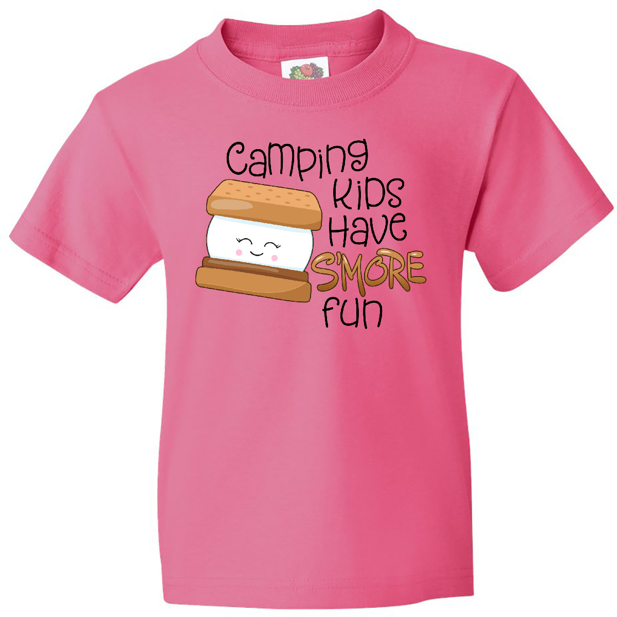 Inktastic Camping Kids Have More Fun Youth T-Shirt Smore Chocolate Campers Treat - Picture 3 of 4