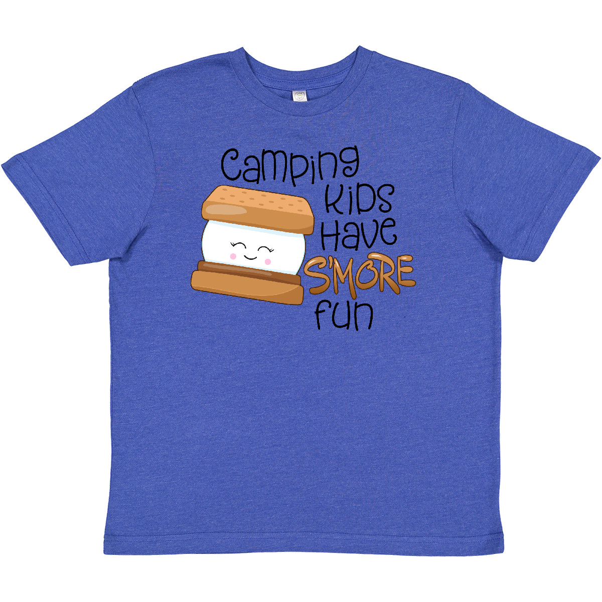Inktastic Camping Kids Have More Fun Youth T-Shirt Smore Chocolate Campers Treat - Picture 4 of 4