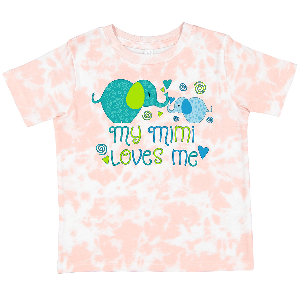 Inktastic My Mimi Loves Me- Cute Elephants Toddler T-Shirt Family Grandmother - Picture 7 of 8