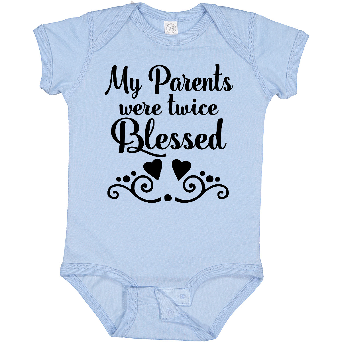 Inktastic Twins Twice Blessed Baby Bodysuit Boys Girls Multiples Apparel Childs - Picture 2 of 7