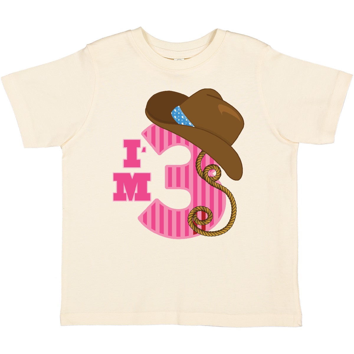 Inktastic 3rd Birthday 3 Year Old Cowgirl Toddler T-Shirt Three Cute Im Clothing - Picture 7 of 9