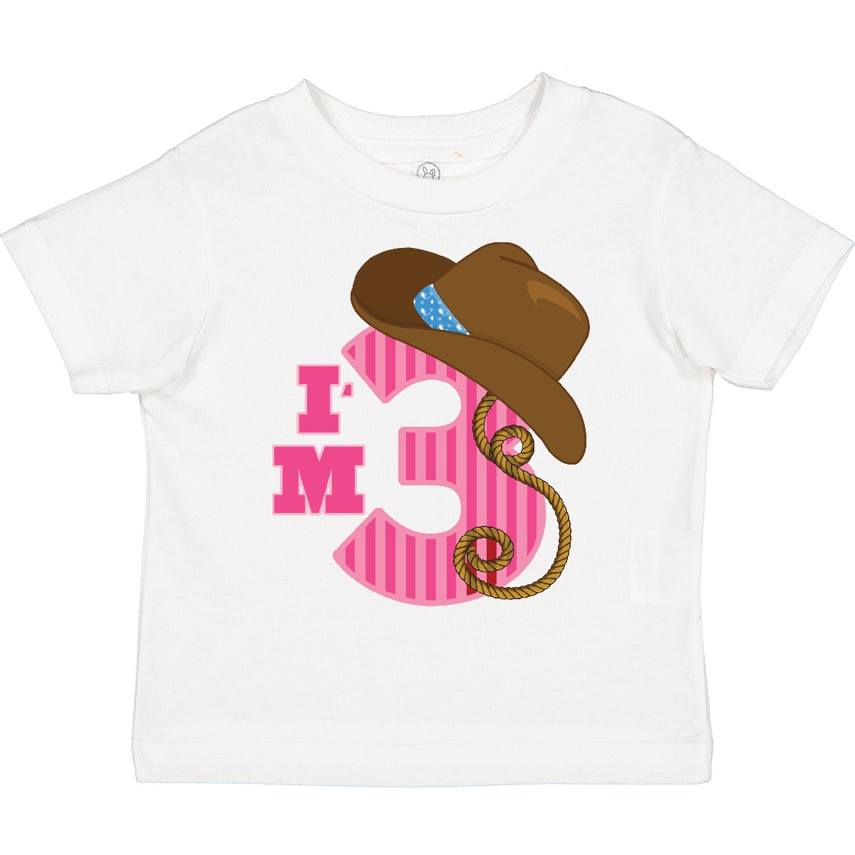 Inktastic 3rd Birthday 3 Year Old Cowgirl Toddler T-Shirt Three Cute Im Clothing - Picture 9 of 9