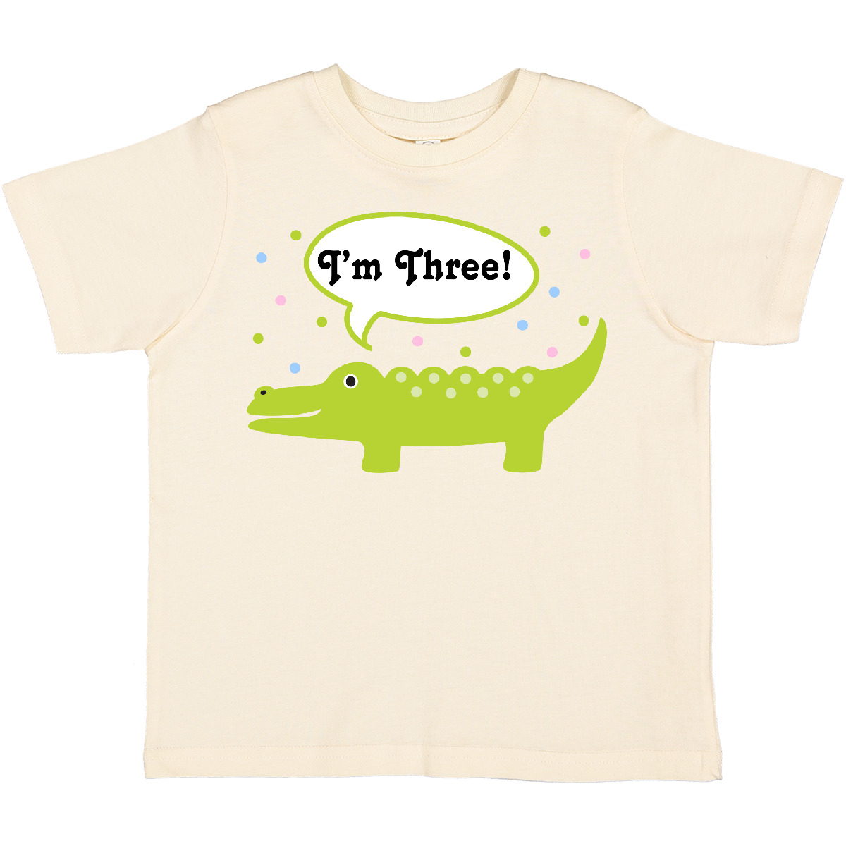 Inktastic 3rd Birthday Alligator I'm Three Toddler T-Shirt Third Bday Cute Green - Picture 6 of 9