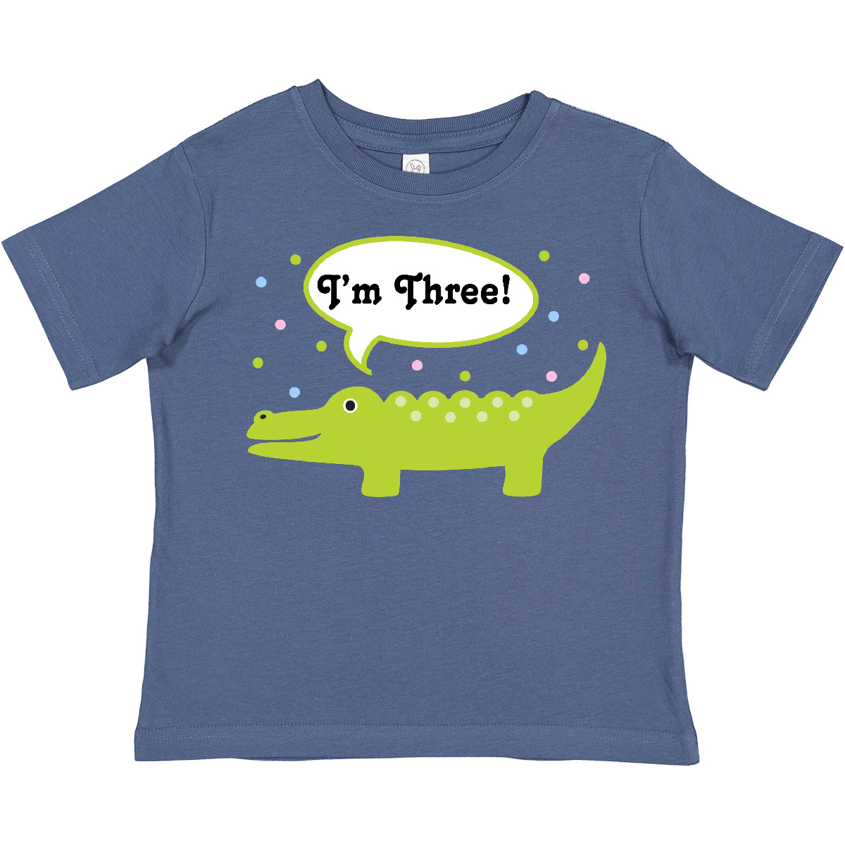 Inktastic 3rd Birthday Alligator I'm Three Toddler T-Shirt Third Bday Cute Green - Picture 5 of 9