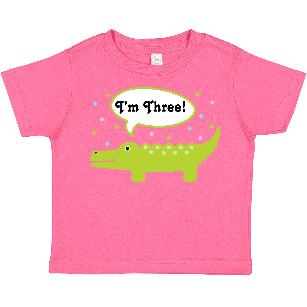 Inktastic 3rd Birthday Alligator I'm Three Toddler T-Shirt Third Bday Cute Green - Picture 4 of 9