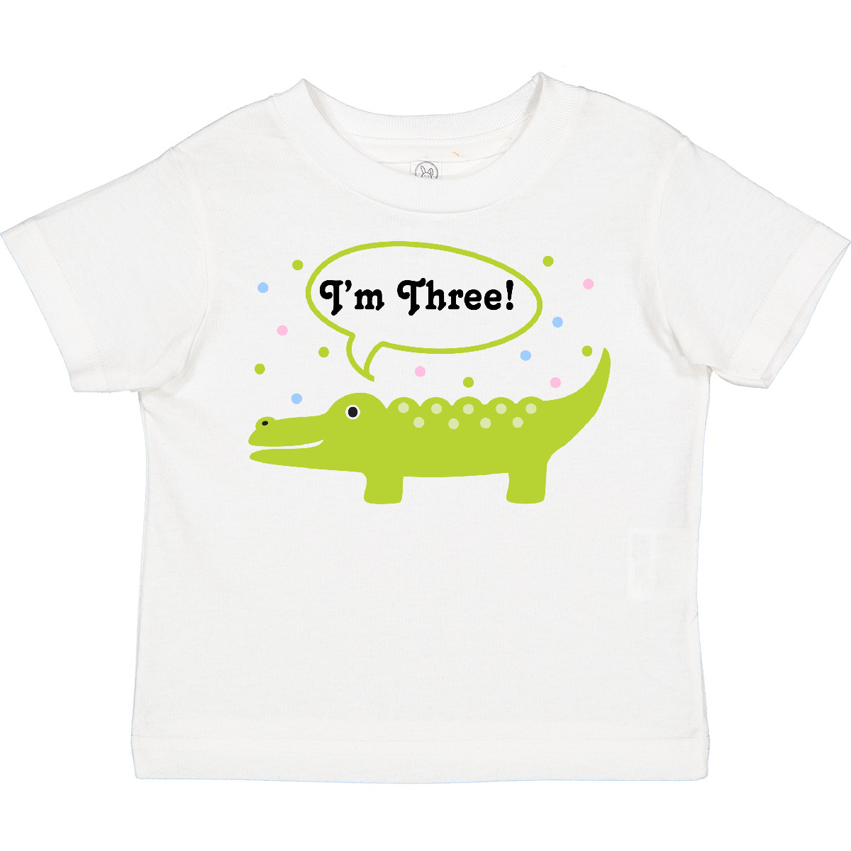 Inktastic 3rd Birthday Alligator I'm Three Toddler T-Shirt Third Bday Cute Green - Picture 9 of 9