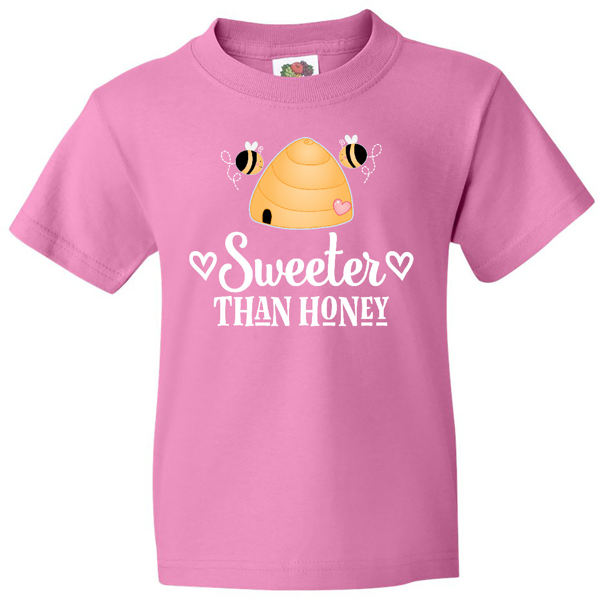 Inktastic Honey Bee Girls Cute Beehive Youth T-Shirt Childs Clothing Apparel Bug - Picture 2 of 5