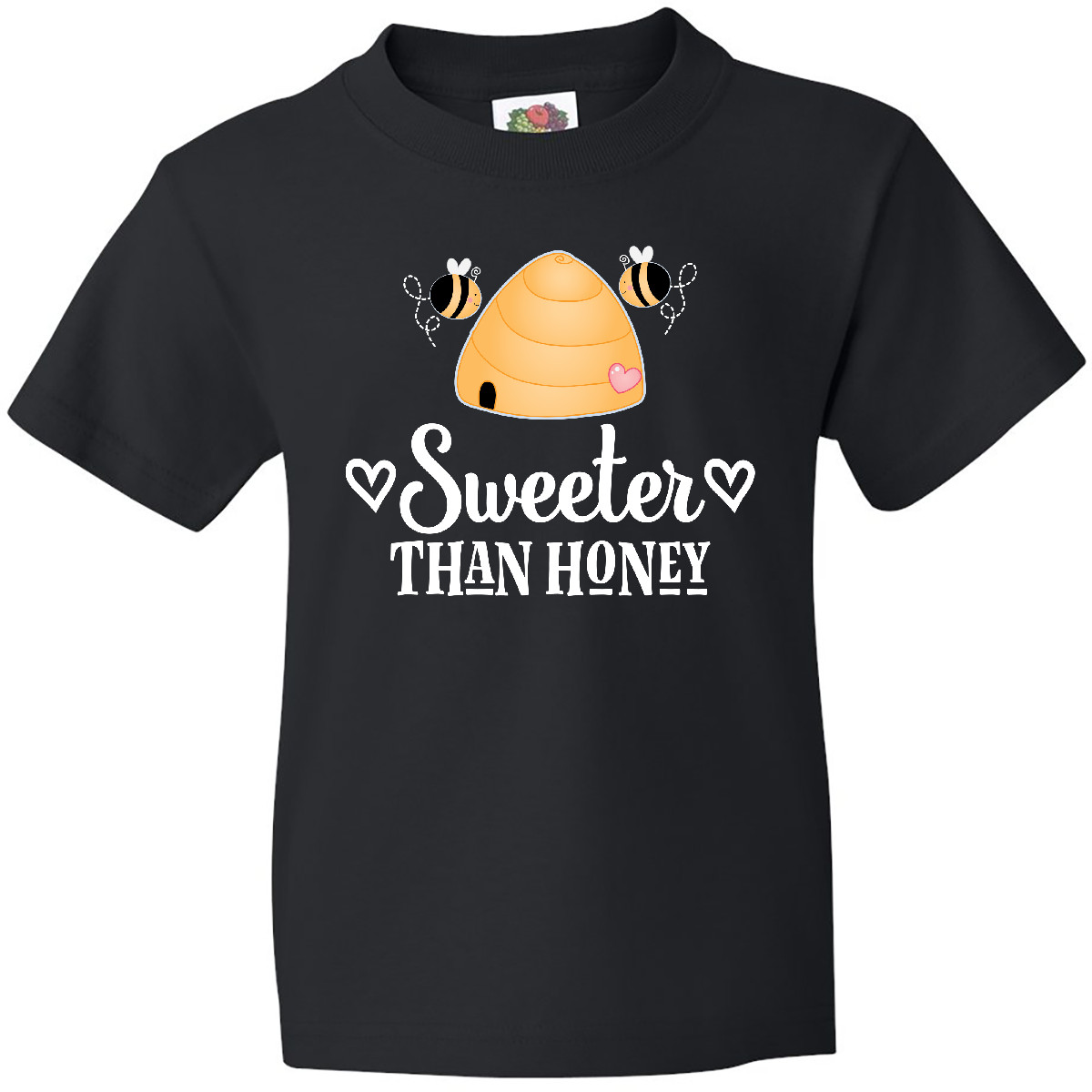 Inktastic Honey Bee Girls Cute Beehive Youth T-Shirt Childs Clothing Apparel Bug - Picture 3 of 5