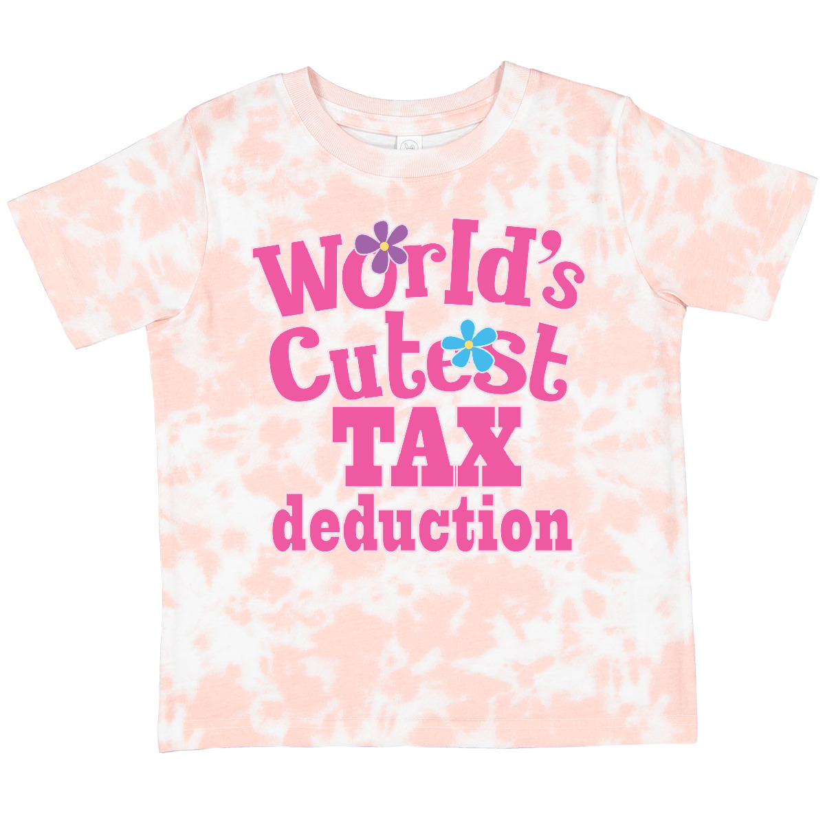 Inktastic Tax Deduction Worlds Cutest Girls Toddler T-Shirt Taxes Cute Childs - Picture 7 of 8