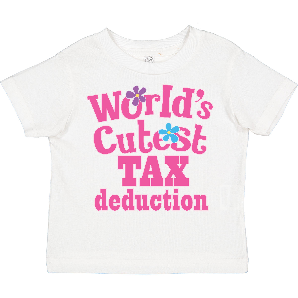 Inktastic Tax Deduction Worlds Cutest Girls Toddler T-Shirt Taxes Cute Childs - Picture 8 of 8