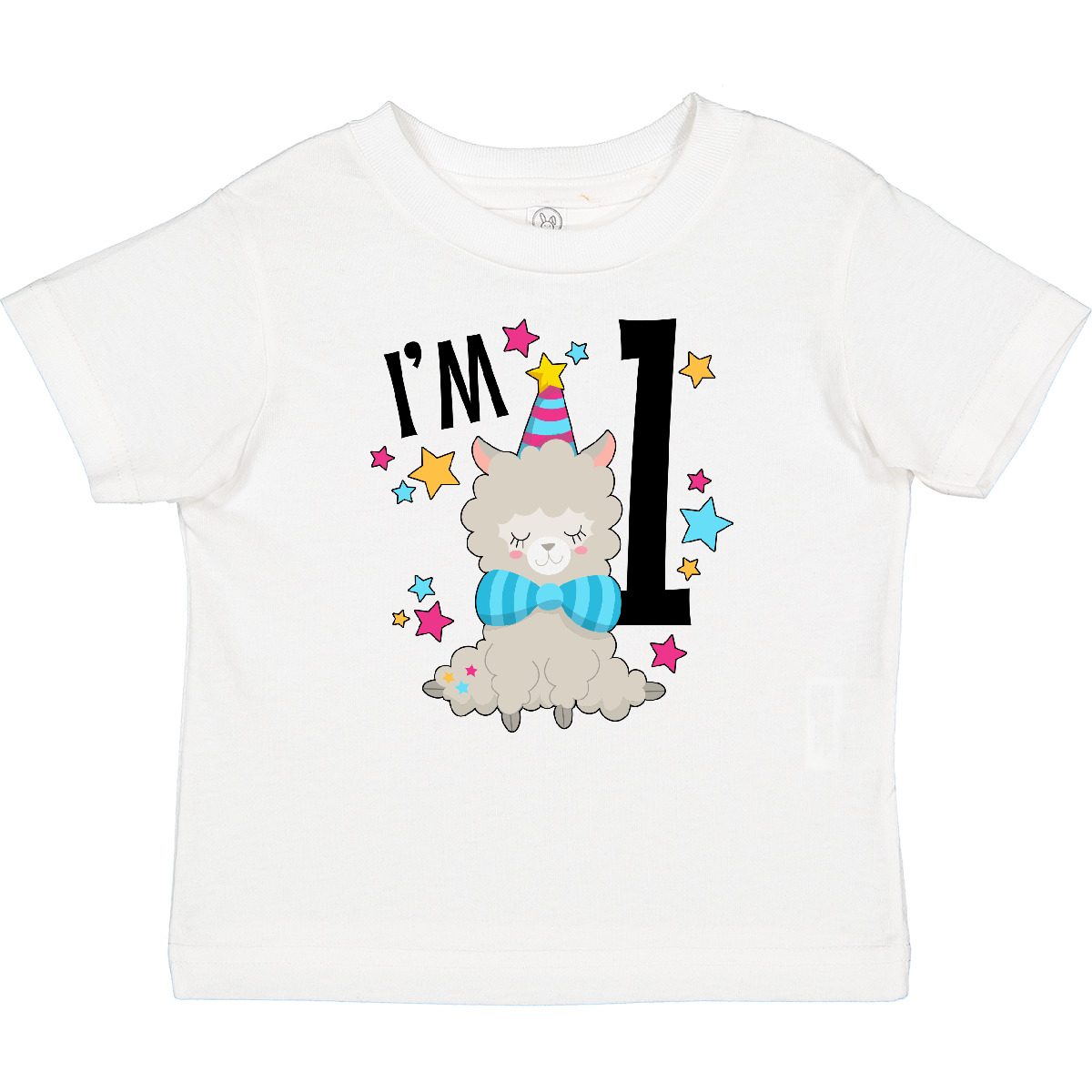 Inktastic I'm One- Cute Llama First Birthday Baby T-Shirt Birthdays 1st 1 Year - Picture 7 of 7