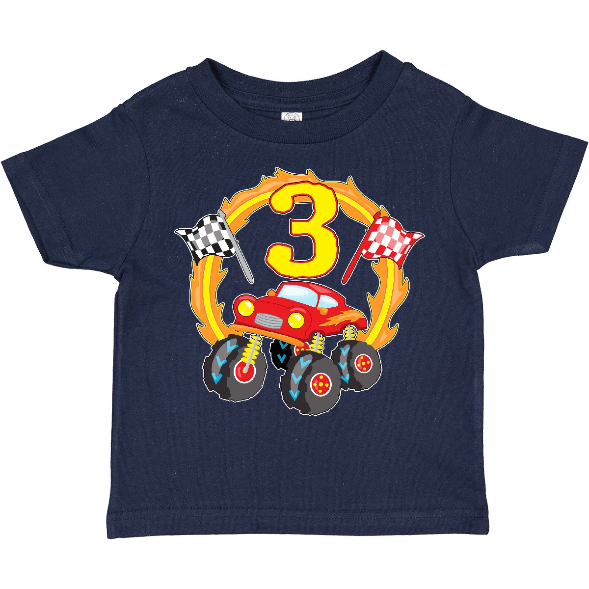 Inktastic Monster Truck 3rd Birthday Toddler T-Shirt Birthdays Third 3 Three Old - Picture 11 of 15