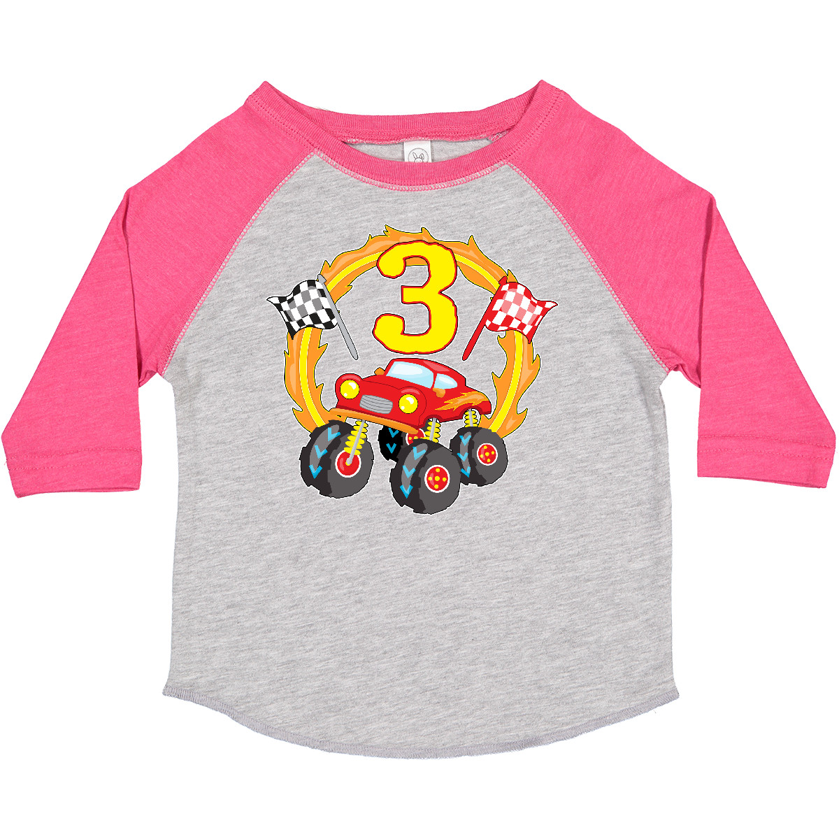 Inktastic Monster Truck 3rd Birthday Toddler T-Shirt Birthdays Third 3 Three Old - Picture 4 of 15