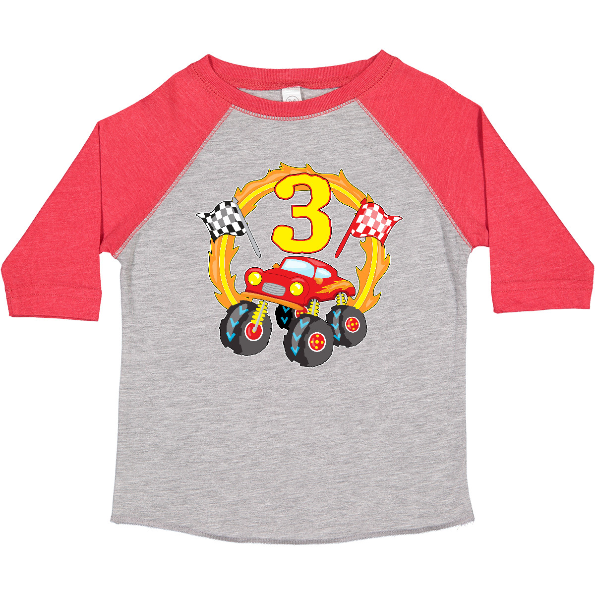 Inktastic Monster Truck 3rd Birthday Toddler T-Shirt Birthdays Third 3 Three Old - Picture 5 of 15