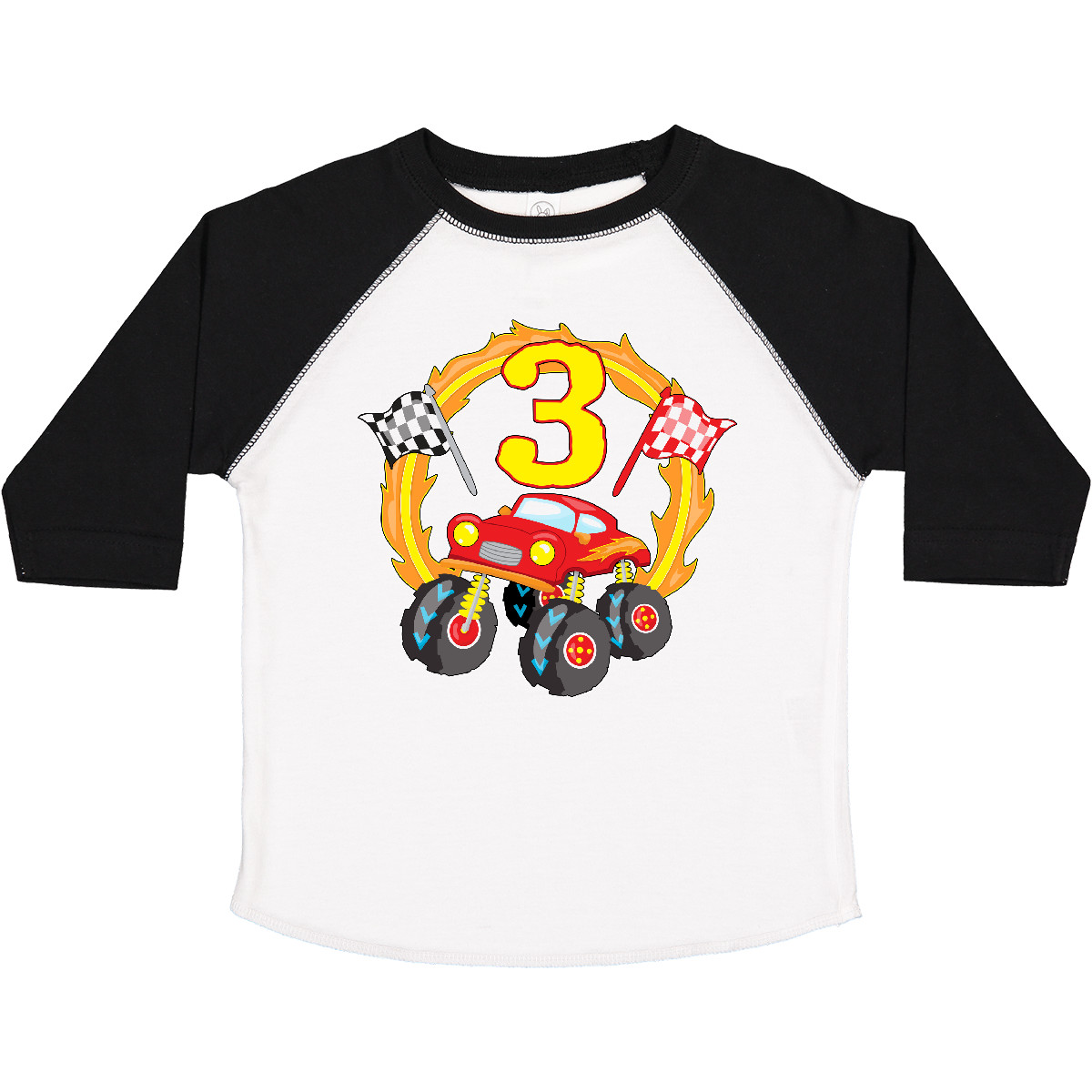 Inktastic Monster Truck 3rd Birthday Toddler T-Shirt Birthdays Third 3 Three Old - Picture 15 of 15