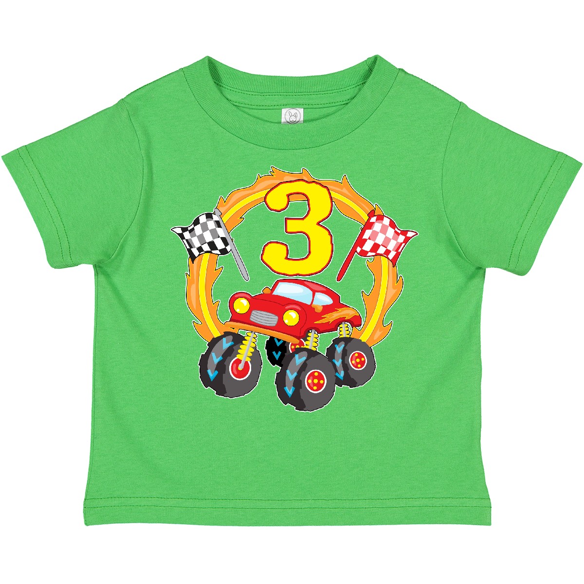 Inktastic Monster Truck 3rd Birthday Toddler T-Shirt Birthdays Third 3 Three Old - Picture 2 of 15